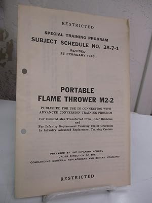 Portable Flame Thrower M2-2.