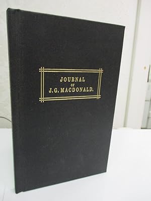 Imagen del vendedor de Journal of J.G. Macdonald, on an expedition from Port Denison to the Gulf of Carpentaria and Back. a la venta por Zephyr Books