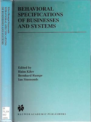 Seller image for Behavioral Specifications of Businesses and Systems for sale by Mike's Library LLC