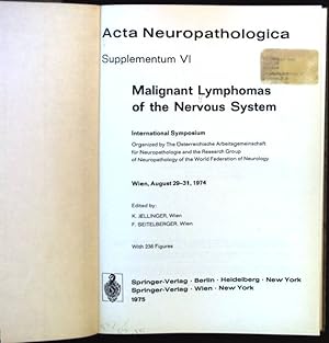 Imagen del vendedor de Malignant lymphomas of the nervous system : internat. symposium. Acta neuropathologica ; 6 a la venta por books4less (Versandantiquariat Petra Gros GmbH & Co. KG)