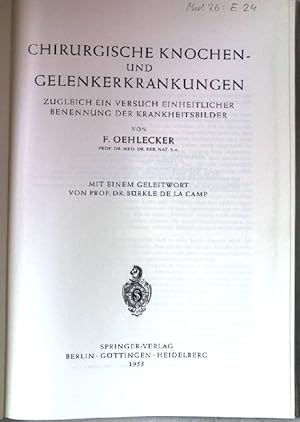 Imagen del vendedor de Chirurgische Knochen- und Gelenkerkrankungen. Zugleich ein Versuch einheitlicher Benennung der Krankheitsbilder. a la venta por books4less (Versandantiquariat Petra Gros GmbH & Co. KG)