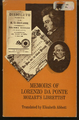 Memoirs of Lorenzo Da Ponte: Mozart's Librettist