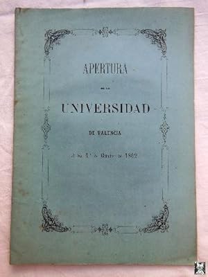 Imagen del vendedor de DISCURSO : EL GUSTO INTELECTUAL. Apertura curso 1862 a la venta por Librera Maestro Gozalbo