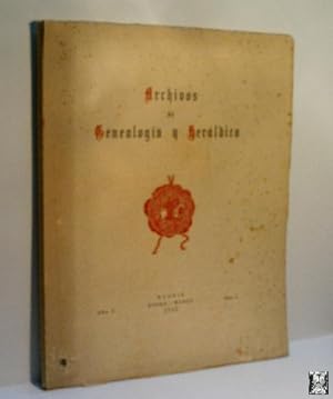 Imagen del vendedor de ARCHIVOS DE GENEALOGIA Y HERALDICA - AO I - ENERO- MARZO - 1952 - N 1 - EJEMPLAR N 461 a la venta por Librera Maestro Gozalbo