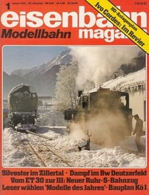 Bild des Verkufers fr Eisenbahn Modellbahn Magazin. 20. Jahrgang. 1982. 12 Hefte. Vollstndig. zum Verkauf von Antiquariat an der Nikolaikirche