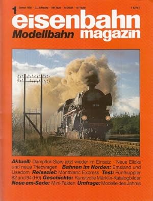 Bild des Verkufers fr Eisenbahn Modellbahn Magazin. 33. Jahrgang. 1995. 12 Monatshefte. Vollstndig. zum Verkauf von Antiquariat an der Nikolaikirche