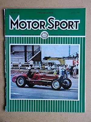Motor Sport. January 1968. Vol. XLIV. No. 1.