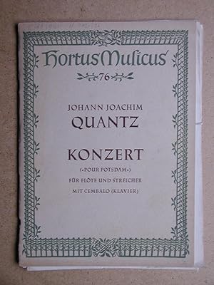 Immagine del venditore per Konzert (Pour Potsdam) Fur Flote Und Streicher Mit Cembalo (Klavier) venduto da N. G. Lawrie Books