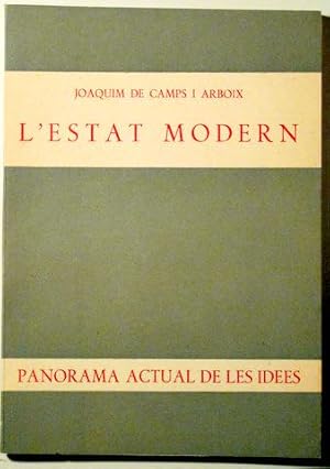 Imagen del vendedor de PANORAMA ACTUAL DE LES IDEES. L'ESTAT MODERN - Barcelona 1961 a la venta por Llibres del Mirall