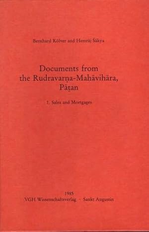 Bild des Verkufers fr Documents from the Rudravarna Mahavihara, Patan. zum Verkauf von Prof. Schuh Securities GmbH
