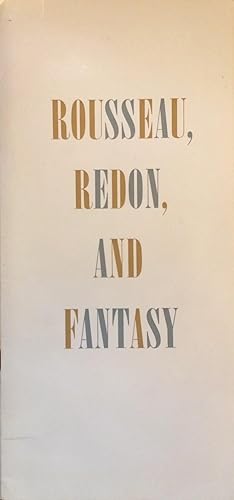 Seller image for Rousseau, Redon, and fantasy [Jan 01, 1968] Svendsen, Louise Averill for sale by Book Trader Cafe, LLC