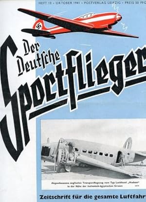 Bild des Verkufers fr Der Deutsche Sportflieger 1941 Heft 10 Oktober, Zeitschrift fr die gesamte Luftfahrt zum Verkauf von Antiquariat Lindbergh