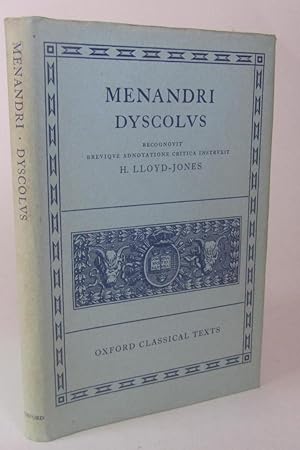 Dyscolus de Menandri, Recognovit Brevique Adnotatione Critica Instruxit H. Lloyd Jones,