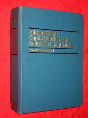 Immagine del venditore per International Capital Markets and Securities Regulation Volume 10. venduto da Tony Hutchinson