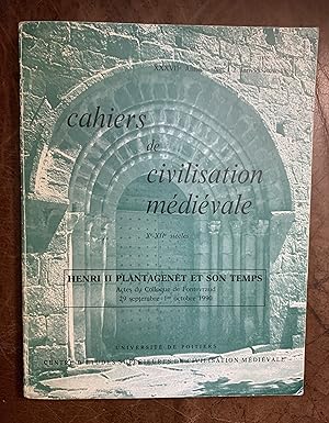 Cahiers De Civilisation X-XII SiÃÂ cles Tome XXXVII Universite De Poitiers 1994