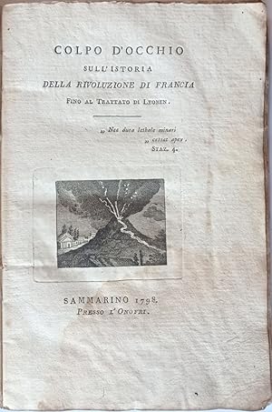 Colpo d'occhio sull'istoria della rivoluzione di Francia fino al trattato di Leoben.