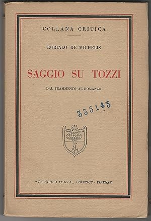 Saggio su Tozzi. Dal frammento al romanzo.