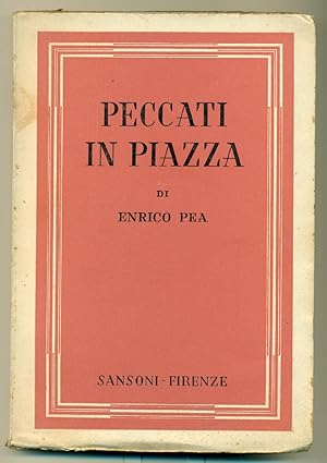 Imagen del vendedor de Peccati in piazza. a la venta por Libreria Antiquaria Palatina