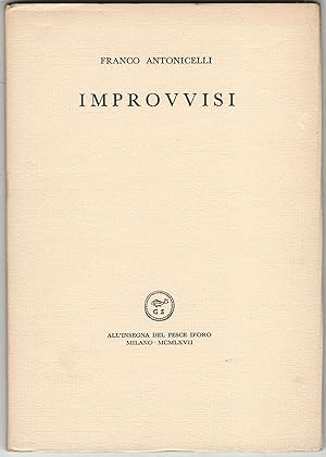 Imagen del vendedor de Improvvisi. a la venta por Libreria Antiquaria Palatina