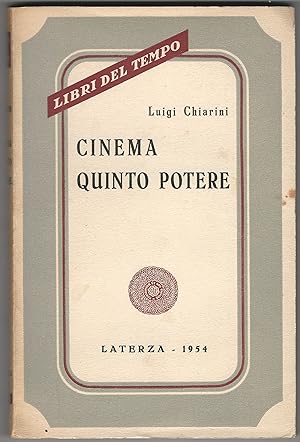 Seller image for Cinema quinto potere. for sale by Libreria Antiquaria Palatina