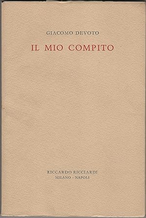 Il mio compito.