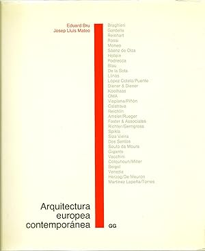 Bild des Verkufers fr Arquitectura europea contempornea. zum Verkauf von Libreria Antiquaria Palatina
