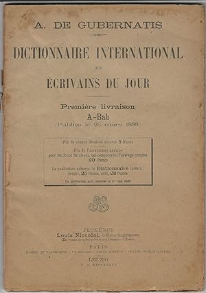Dictionnaire international des écrivains du jour.