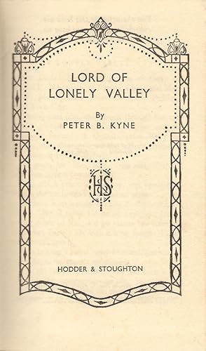 Seller image for Lord of Lonely Valley for sale by Michael Moons Bookshop, PBFA