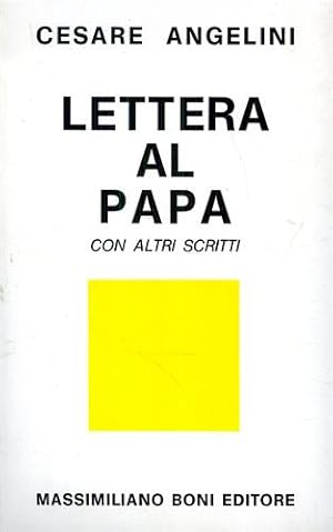 Imagen del vendedor de Lettera al Papa con altri scritti. a la venta por FIRENZELIBRI SRL