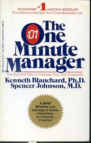 Image du vendeur pour The One Minute Manager - The Quickest Way To Increase Your Own Prosperity mis en vente par Librairie Le Nord
