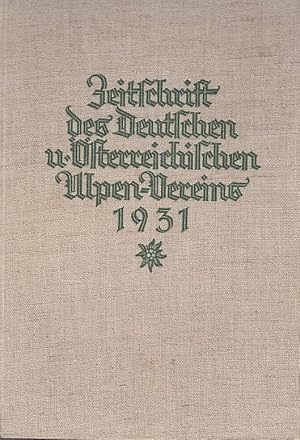 Seller image for Zeitschrift des Deutschen und sterreichischen Alpenvereins for sale by AMAHOFF- Bookstores
