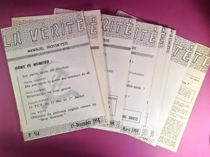 La vérité, revue trotskyste [lot de 9 numéros - 513 à 521 - allant de novembre 1958 à mai 1961]