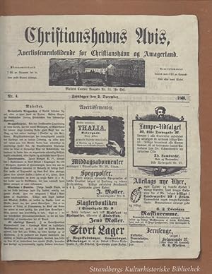 Christianshavns Avis i 29 udgaver fra 20. November 1869 til 26. Februar 1870 . Strandbergs Kultur...