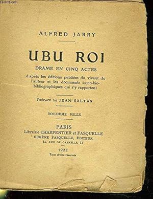 Bild des Verkufers fr Ubu Roi Ou Les Polonais. Drame En 5 Actes. zum Verkauf von JLG_livres anciens et modernes