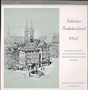 Schönes Sudetenland 1962. Kalender. Jahrweiser mit 28 Bildpostkarten der unvergessenen Heimat