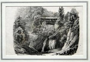 Pont du Renggloch près Lucerne. Lithographie.