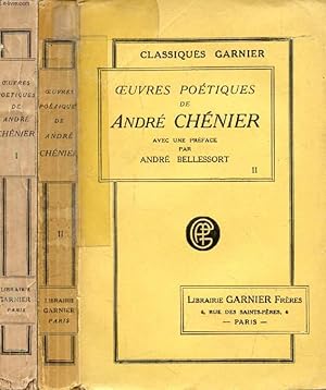 Image du vendeur pour OEUVRES POETIQUES DE ANDRE CHENIER, 2 TOMES mis en vente par Le-Livre