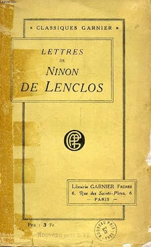 Bild des Verkufers fr LETTRES DE NINON DE LENCLOS zum Verkauf von Le-Livre