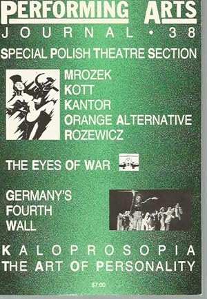 Imagen del vendedor de Performing Arts Journal 38 (Volume XIII [13], No. 2, May 1991) Special Polish Theatre Section a la venta por Bookfeathers, LLC
