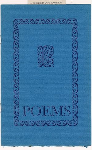 Poems [Cover Title]