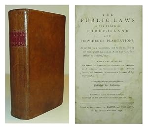 The public laws of the State of Rhode Island and Providence Plantations, as revised by a committe...