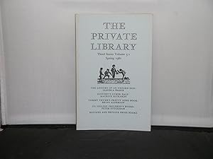 The Private Library Third Series Volume 3:1 Spring 1980 Articles include Peter Stockham On Sellin...