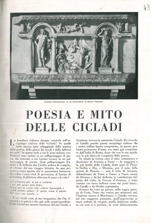 Bild des Verkufers fr Poesia e mito delle Cicladi. zum Verkauf von Libreria Piani