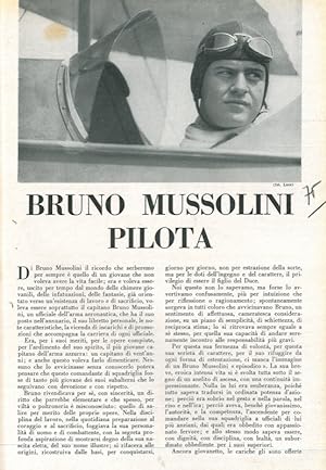 Bruno Mussolini pilota.
