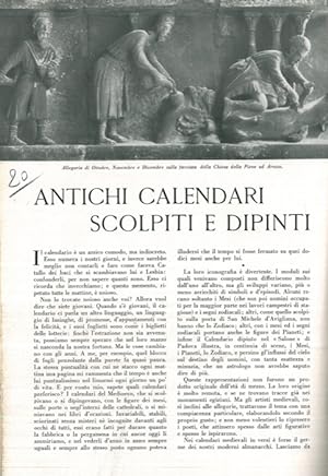 Antichi calendari scolpiti e dipinti.