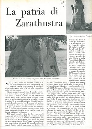 Seller image for La patria di Zarathustra. for sale by Libreria Piani