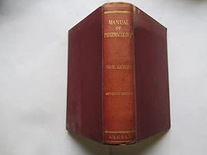 Seller image for A Manual Of Pharmacology for sale by Goldstone Rare Books