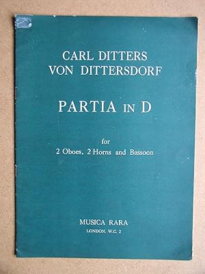 Immagine del venditore per Partia in D for 2 Oboes, 2 Horns and Bassoon. venduto da N. G. Lawrie Books