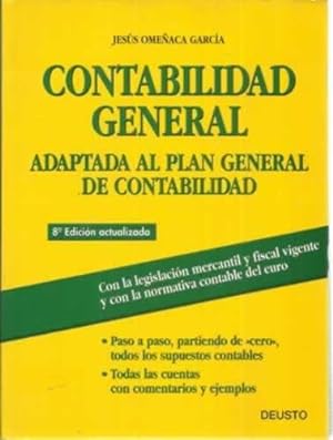 Seller image for Contabilidad general adaptada al plan general de contabilidad for sale by Librera Cajn Desastre