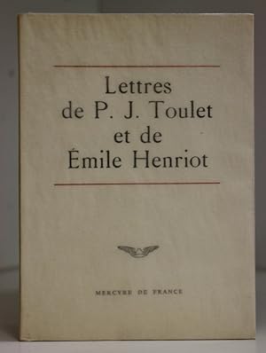 Seller image for Lettres de P. J. Toulet et de Emile Henriot. for sale by Librairie Le Trait d'Union sarl.